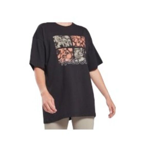 Reebok Cotton Graphic-Print Tee Black XL NWT - Picture 1 of 1